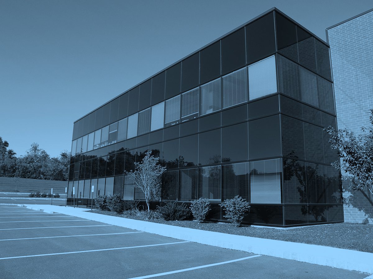 modern building with many windows